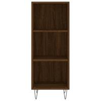 Dressoir 34,5x32,5x90 cm bewerkt hout bruineikenkleurig - thumbnail