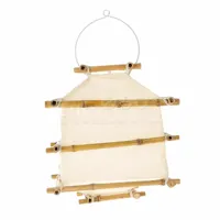 Lampenkap Bamboe en Linnen 48cm - thumbnail