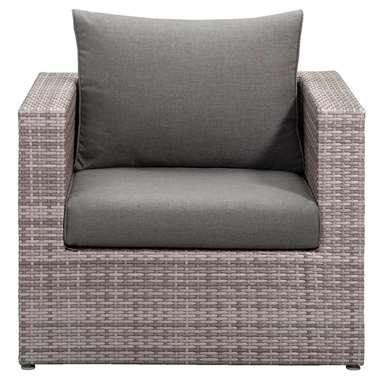 Le Sud fauteuil Ancona - lichtgrijs - 84x84x66 cm