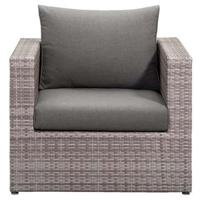 Le Sud fauteuil Ancona - lichtgrijs - 84x84x66 cm - thumbnail