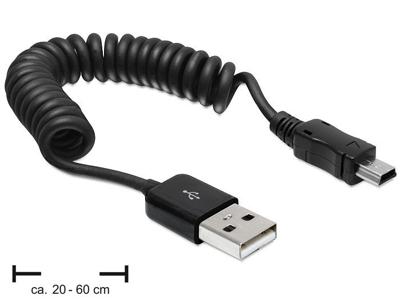 Delock 83164 USB-kabel USB 2.0 USB-A stekker, USB-mini-B stekker 0.60 m Zwart Delock 83164 USB-kabel USB 2.0 USB-A stekker, USB-mini-B stekker 0.60 m Zwart