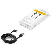 StarTech.com Premium USB-A naar Lightning Kabel 2m Zwart - Robuuste 90° haakse USB Type A naar Lightning Charge & Sync Oplaadkabel met Aramide Vezels - Apple MFi Cert. - iPhone (RUSBLTMM2MBR) - thumbnail