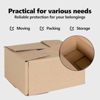 VidaXL Vouwdoos met opslag 50 pcs naturel 20 x 15 x 10 cm karton - thumbnail