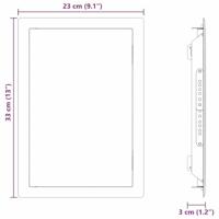 Toegangs paneel Wit 20 x 30 cm Staal - thumbnail
