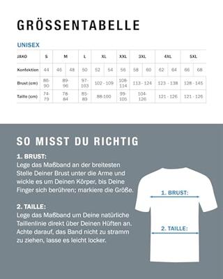 JAKO 6124 T-Shirt Iconic - Marine/Chillrood - XL