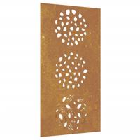 VidaXL Wanddecoratie tuin bladontwerp 105x55 cm cortenstaal - thumbnail