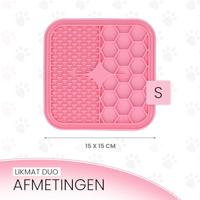 Eat Slow Live Longer Lick Mat Duo S Pink - thumbnail