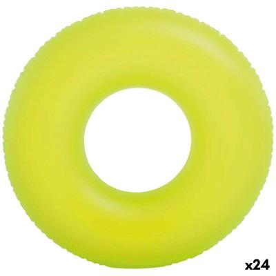 Opblaasbare Drijvende Donut Intex Neon 91 x 91 cm (24 Stuks)