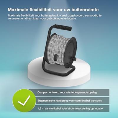 OSRAM 4099854449192 LED-strip complete set Met connector (male) 230 V 15 m Koudwit 1 stuk(s)