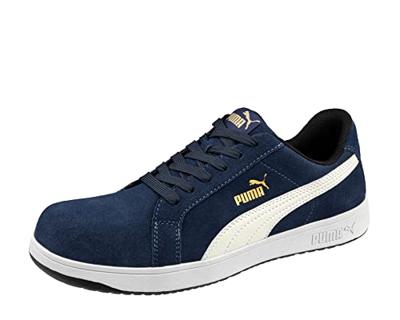 Puma werkschoenen Iconic Suede S1P laag marine blauw maat 42