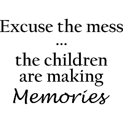 Excuse the mess - Muursticker Excuse the mess - Muursticker