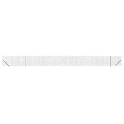 Draadgaashek met grondankers 1,4x25 m antracietkleurig