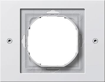 Gira TX 44 afdekraam 1-voudig zuiverwit