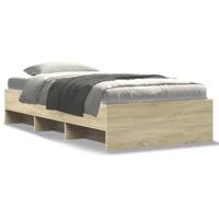 Bedframe zonder matras hout sonoma eikenkleurig 75x190 cm - thumbnail