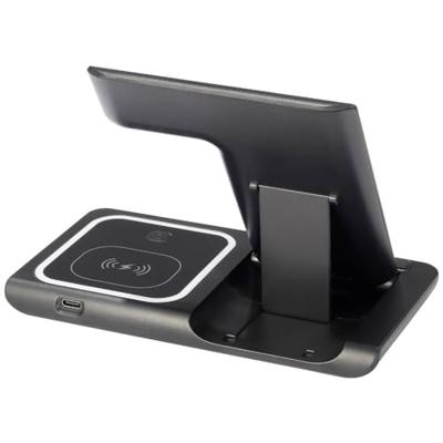 Renkforce RF-QiWC3in1-01 RF-5780662 Inductie lader Uitgangen Magnetische aansluiting Zwart