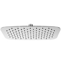 UFO ovale hoofddouche 300x200x2 geborsteld staal - thumbnail