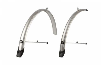 Pol Spatbordset 28"/ 51mm isport towny - zilver