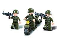 Sluban Army Battle Tank bouwstenen set (M38-B9800) - thumbnail