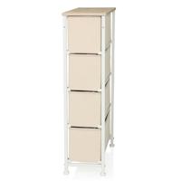 hjh LIVING Kast Foldress (4 vakken, Beige) - thumbnail