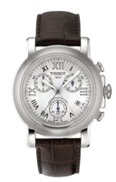 Tissot horlogeband T600013408 Leder Bruin 20mm + bruin stiksel - thumbnail