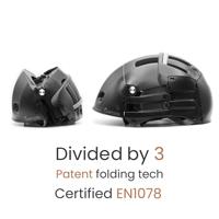 Overade Plixi opvouwbare Helm - Zwart - thumbnail