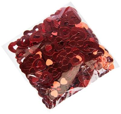 Tafeldecoratie / sierconfetti hart rood