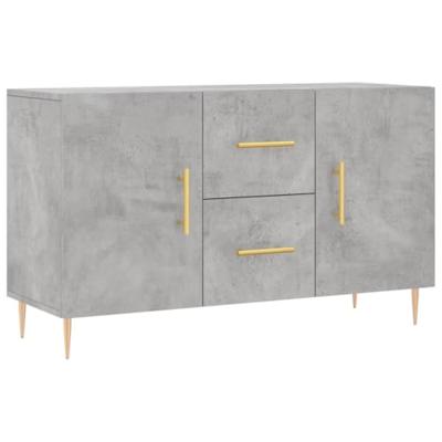 Dressoir 100x36x60 cm bewerkt hout betongrijs