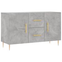 Dressoir 100x36x60 cm bewerkt hout betongrijs - thumbnail