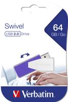 Verbatim Store 'n' Go Swivel USB flash drive 64 GB USB Type-A 2.0 Violet - thumbnail