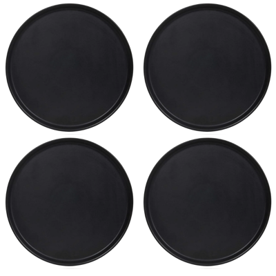 Cookinglife Pizzaborden Zwart ø 30 cm - 4 stuks