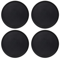 Cookinglife Pizzaborden Zwart ø 30 cm - 4 stuks - thumbnail