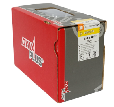 Dynaplus Unischroef Vz Pk Torx TX25 5.0X90/45 | 200 stuks - 0281.01.42501