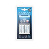 Panasonic eneloop, basislaadapparaat, voor 2/4 NiMH-accu's AA/AAA, inclusief 4 x eneloop AA mignon, min. 1900 mAh, 2100 laadcycli - thumbnail