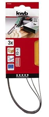 kwb 910506 Schuurbandset Korrelgrootte (num) 60 (l x b) 457 mm x 13 mm 3 stuk(s)