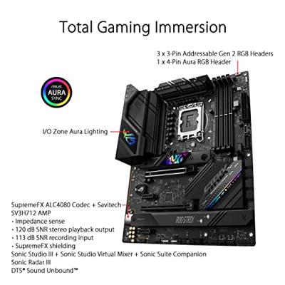 ASUS ROG STRIX B760-F GAMING WIFI Intel B760 LGA 1700 ATX