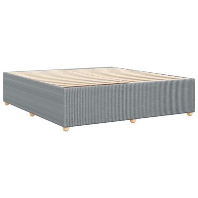 Bedframe zonder matras stof lichtgrijs 200x200 cm