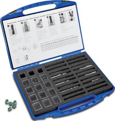 BÖLLHOFF draadsnijtap assortiment "helicoil plus" helicoil-plus rep-sort. 132-tlg. m6-m10