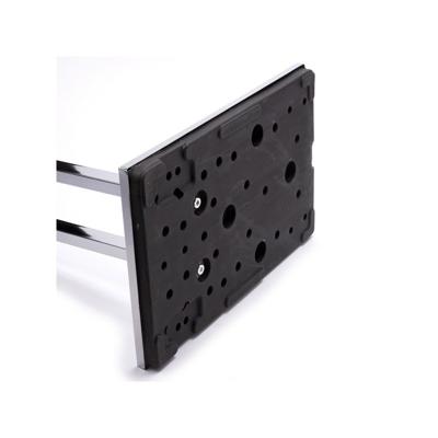 MSV Handdoeken rek badkamer - zilver chroom metaal - 30 x 85 cm