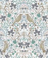 Marburg Heritage Behang met vogels en Art Nouveau bladeren - 47619 - thumbnail