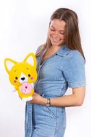 Little Corgi Cuties knuffel - GIPSY TOYS - 30 cm - Donut - thumbnail