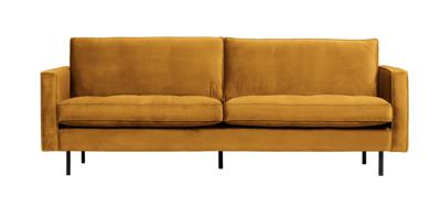 WOOOD Bank 'Rodeo' 2,5-zits, Velvet, kleur Oker