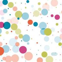 Duni servetten festive bubbles 24x24cm - thumbnail