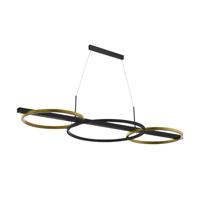 Stars of Light Hanglamp met ringenLanacera zwart met goud - 390087 - thumbnail