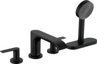 Hansgrohe Badrandmengkraan Vivenis 4-Gats Met sBox Mat Zwart - thumbnail