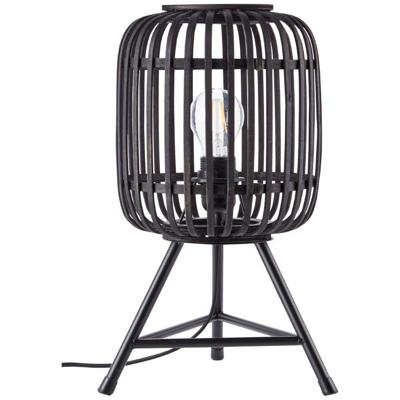 Brilliant Landelijke tafellampWoodrow Tripod zwart hout - 93775/76
