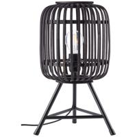 Brilliant Landelijke tafellampWoodrow Tripod zwart hout - 93775/76 - thumbnail