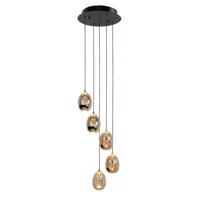 Highlight HanglampGolden Egg zwart 5-lichts - H5457.01 - thumbnail