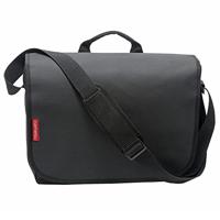 Newlooxs New looxs messenger cameo schoudertas - zwart, polyester, klittenband, 12l, 38x29x11cm, waterafstotend - thumbnail