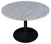 Sohome Ronde Eettafel 'Rune' 110cm, kleur Wit Marmer - thumbnail