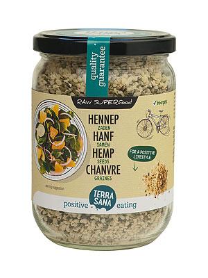 RAW Hennepzaad gepeld in glas bio